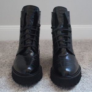 Freda Salvador EMI Lug Combat Boot